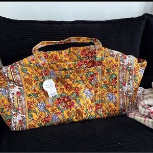 Vera Bradley Yellow Floral Travel Bag